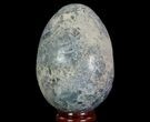 Crystal Filled Celestine (Celestite) Egg - Madagascar #66125-2